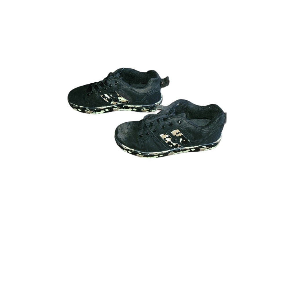 Heely Sz 6 Chunky Skate Shoes Black Camouflage Camo Youth Y2K Skateboard Sneaker